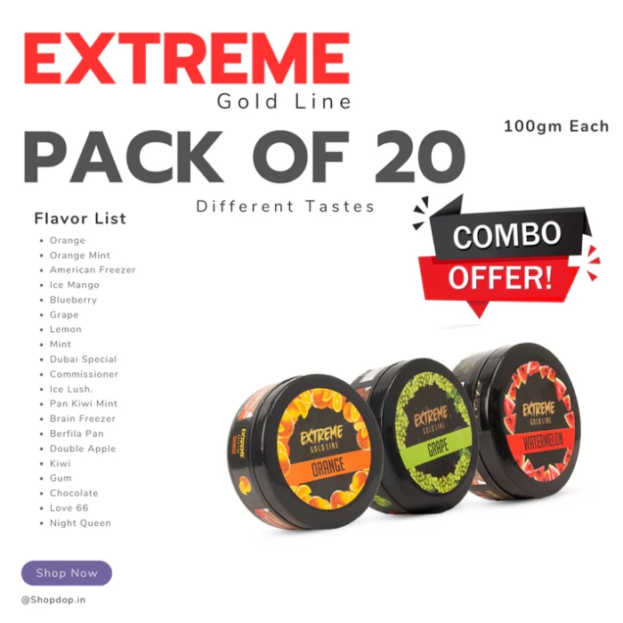Combo - 20 Different Tastes by Extreme (100gm Each)