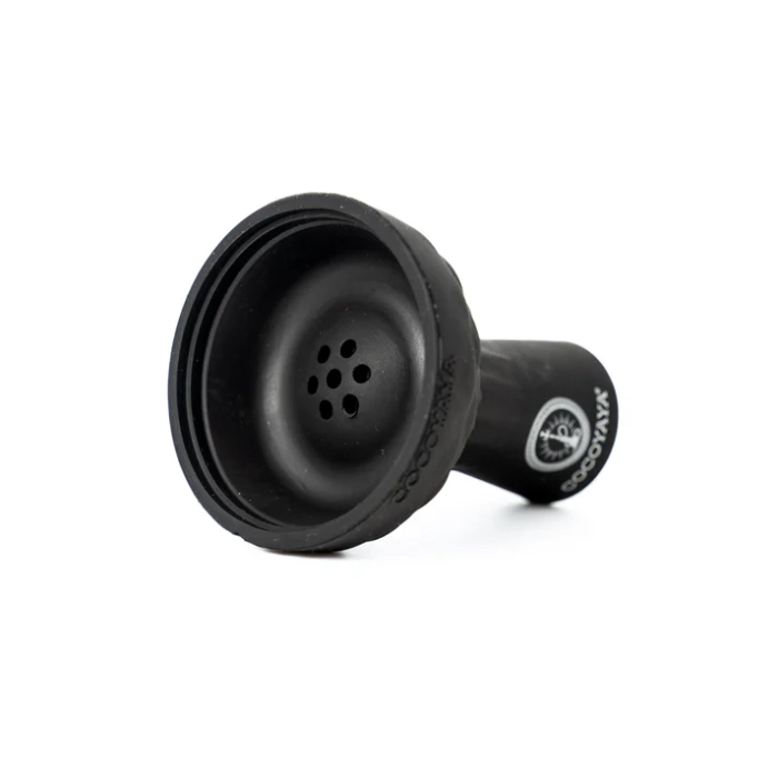 COCOYAYA Black Unbreakable Silicone Hookah Chillum – Heat-Resistant & Easy-Clean Shisha Bowl