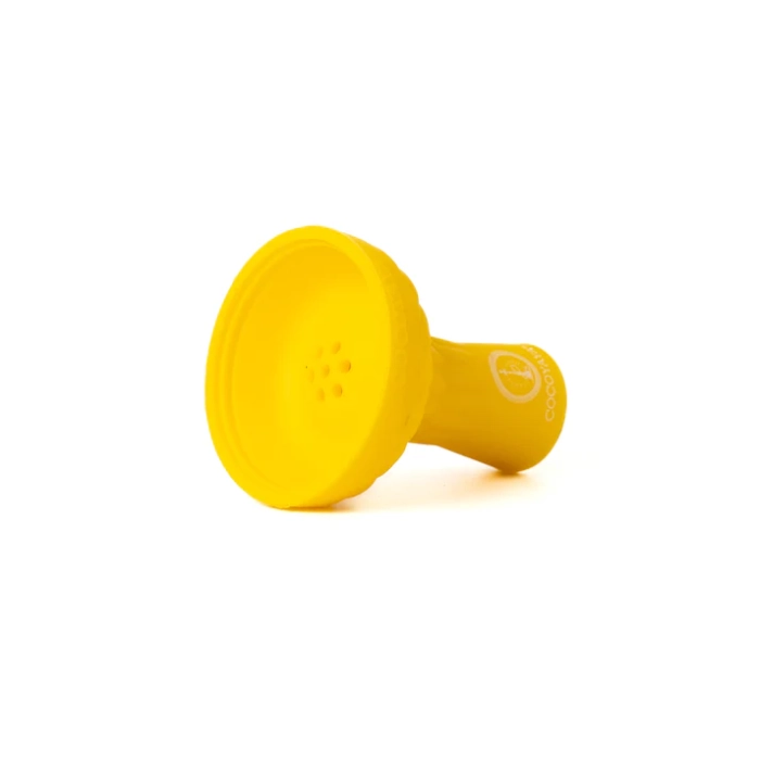 COCOYAYA Yellow Unbreakable Silicone Hookah Chillum – Heat-Resistant & Easy-Clean Shisha Bowl